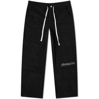 Hlače Pleasures Levy Corduroy Wide Pants Črna | P23F016-BLK, 1