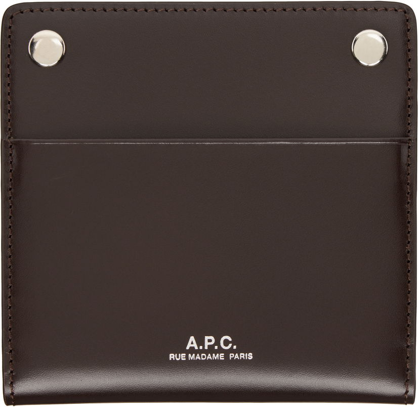 Denarnica A.P.C. A.P.C. André Bifold Card Holder Rjava | PXBMW-H63633