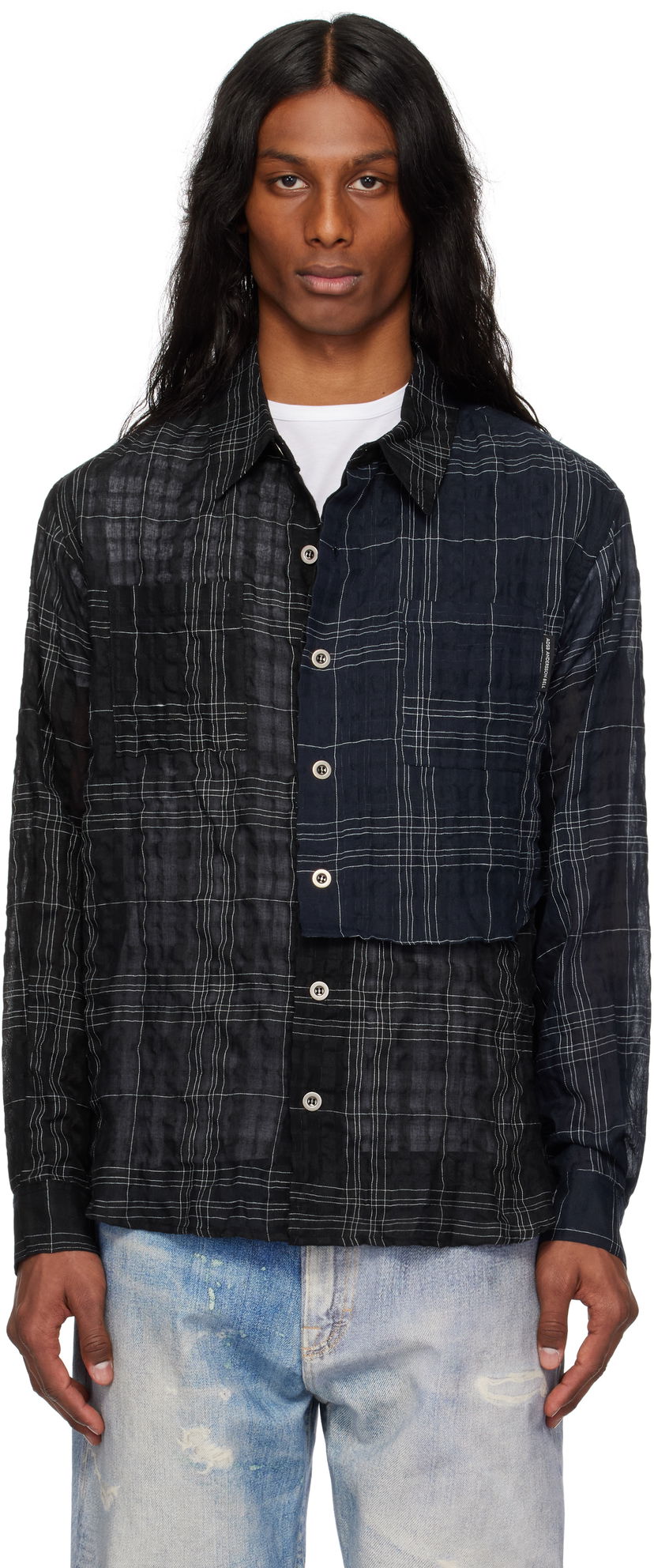 Srajce Andersson Bell Andersson Bell Check Layered Shirt Črna | atb1275m