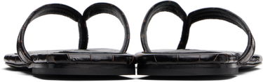 Oblačila TOTEME TOTEME Croco-Embossed Flip-Flops Črna | 252-WAS4557-LE0076, 1