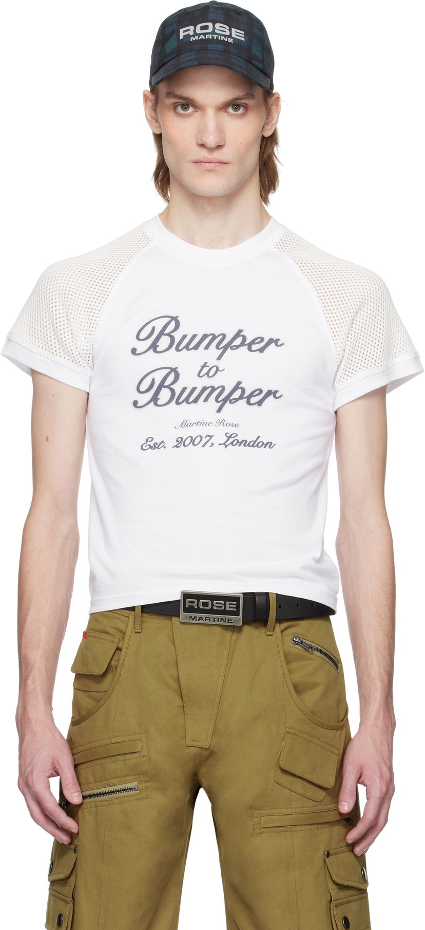 Majica Martine Rose Martine Rose Bumper to Bumper T-Shirt Bela | 639JE03000E