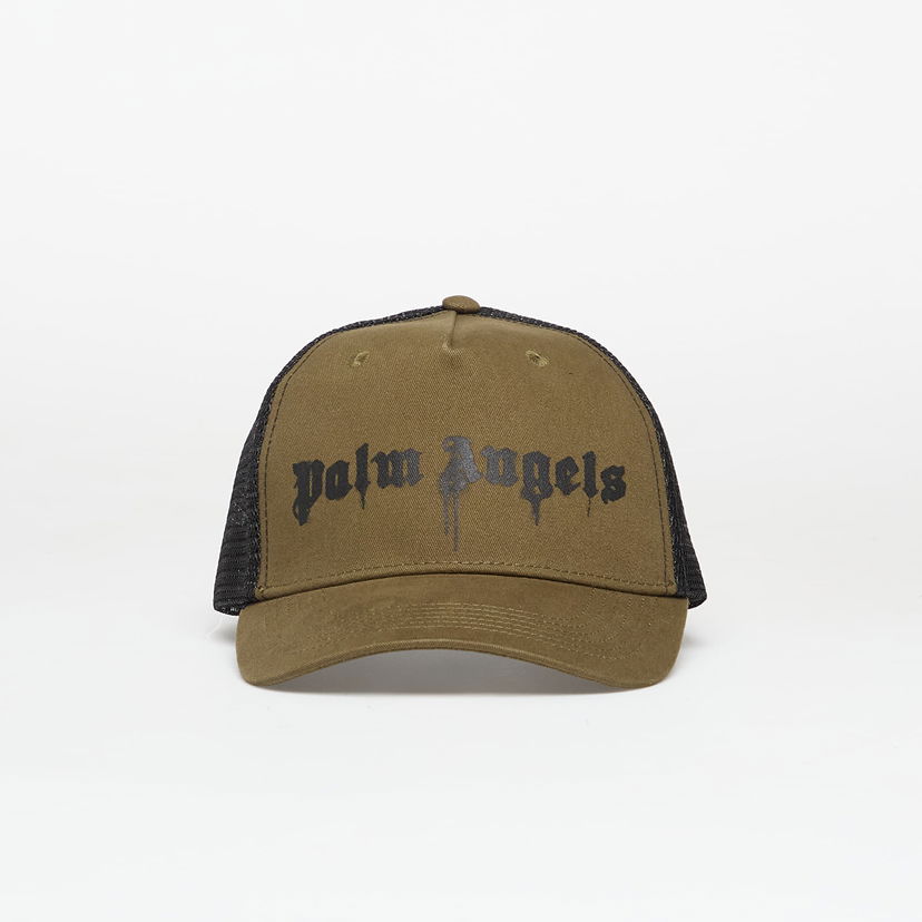 Kapa Palm Angels Spray Logo Trucker Cap Army Green/ Black Universal Rjava | PMLB068F25FAB0025810