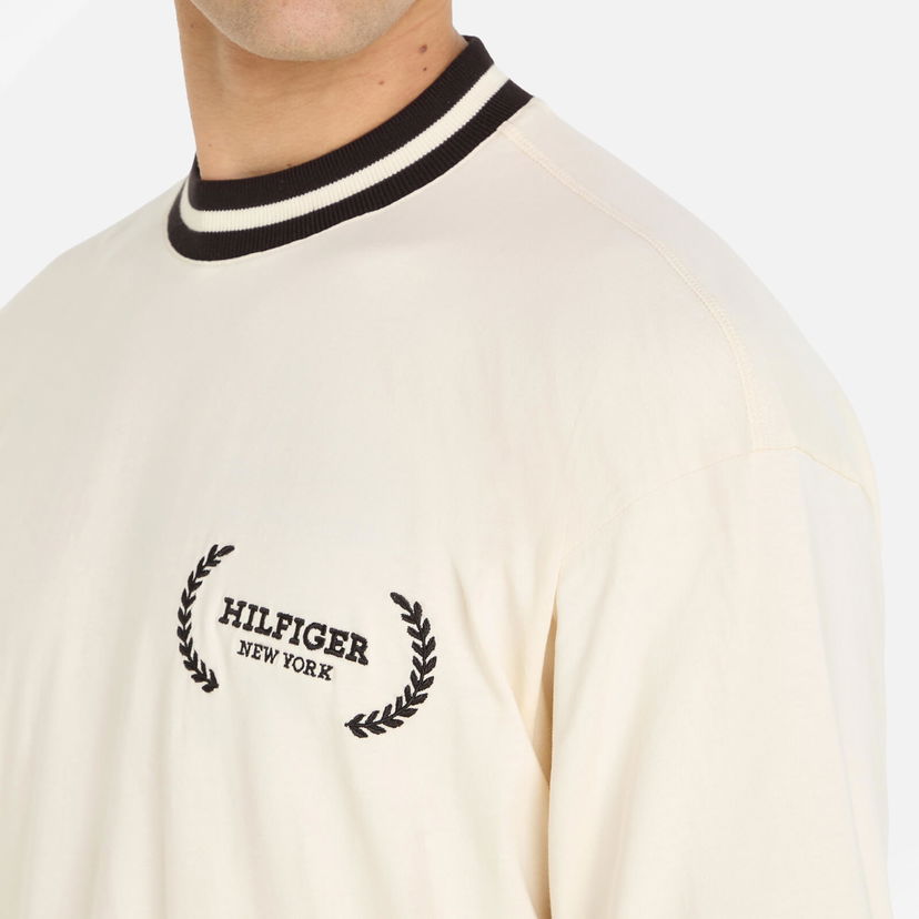Majica Tommy Hilfiger Lauren Tipped Cotton Logo Bež | MW0MW33681AEF