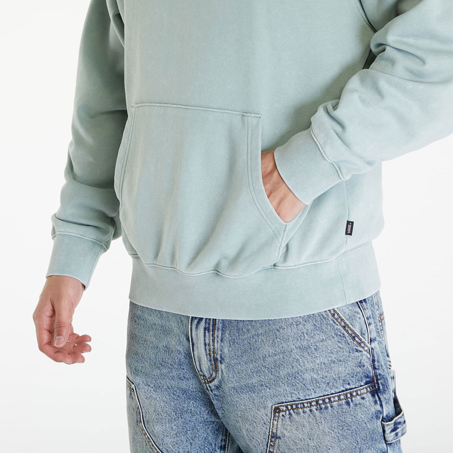 Pulover Vans Crash Stack Loose Pullover Hoodie Green Zelena | VN000GE6CJL1, 1