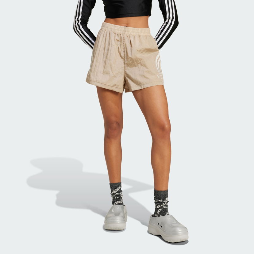 Kratke hlače adidas Performance Atlanta Cut Line Nylon Bež | IY9238