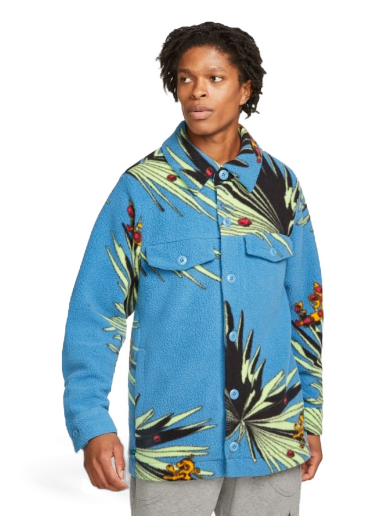 Jakna Nike Lebron Sherpa Button-Down Jacket Modra | DA6707-469