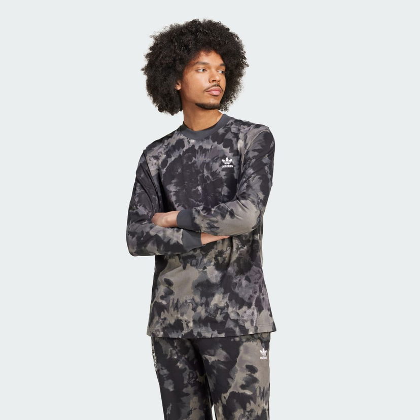 Majica adidas Performance Tie-Dye Long Sleeve Tee Siva | IZ2509