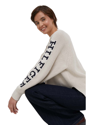 Pleteni pulover Tommy Hilfiger Sweater Bež | WW0WW39002