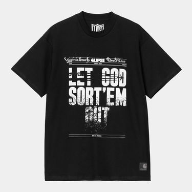 Majica Carhartt WIP Clipse Virginia Beach World Tour 'LET COD SORT'EM OUT' S/S T-Shirt Črna | I035162_5, 0