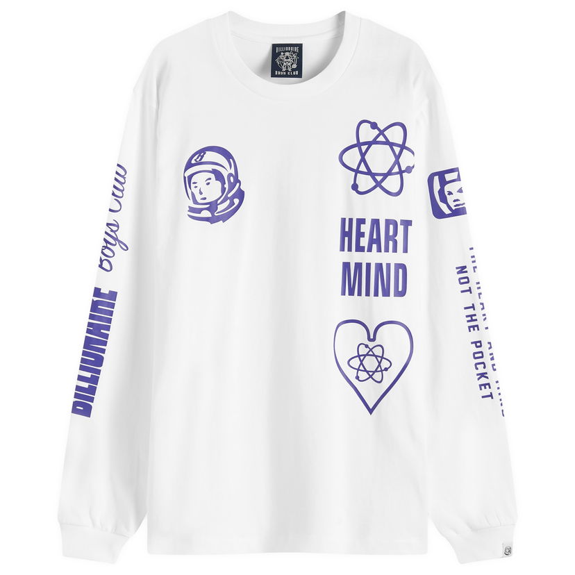 Majica BILLIONAIRE BOYS CLUB Multi Print Long Sleeve T-Shirt Bela | B24456-WHT