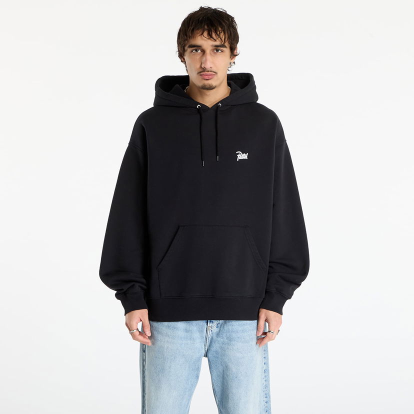 Pulover Patta Patta Embroidered Fire Panther Hooded Sweater Črna | POC-AW25-2050-325-0026-001