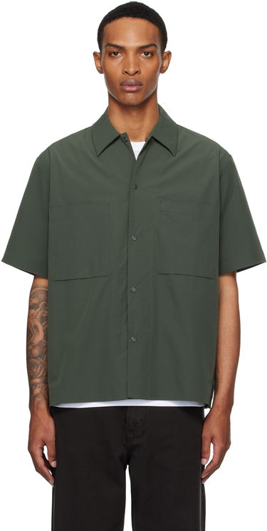 Srajce NORSE PROJECTS Norse Projects Hermann Travel Light Short Sleeve Shirt Zelena | N40-0824, 0