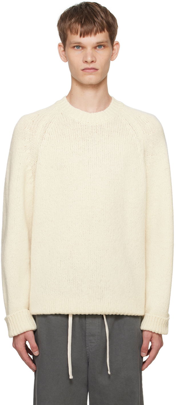Pleteni pulover A.P.C. Off-White Harris Sweater Bež | WVBCH-H23234