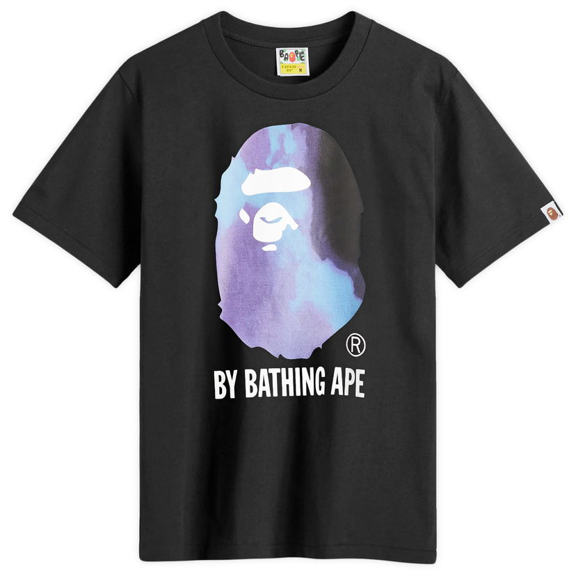 Majica BAPE Tie Dye Logo Graphic T-Shirt Black Črna | 001TEK801033M-BK2
