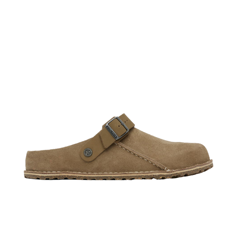 Superge in čevlji Birkenstock Taupe Regular Lutry Premium Suede Loafers Bež | 1025293