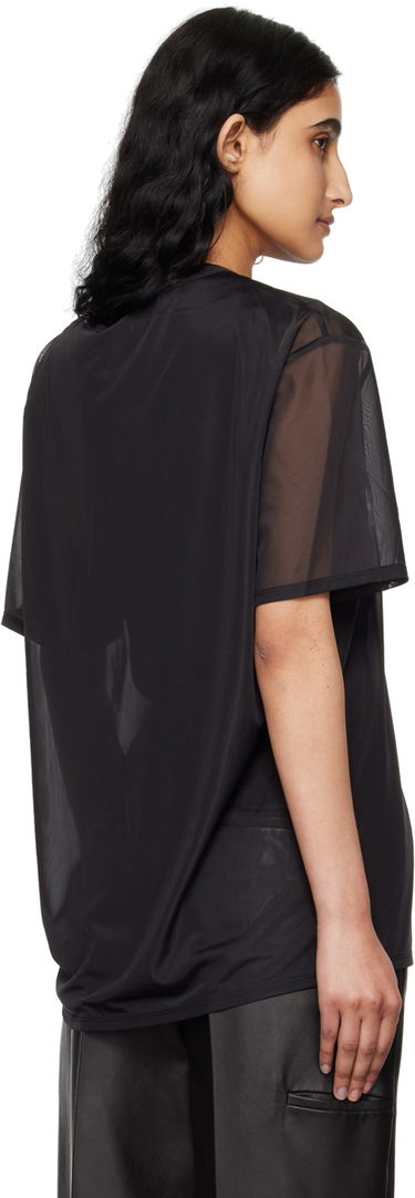 Majica Helmut Lang Sheer T-Shirt by Črna | O04HM501, 2