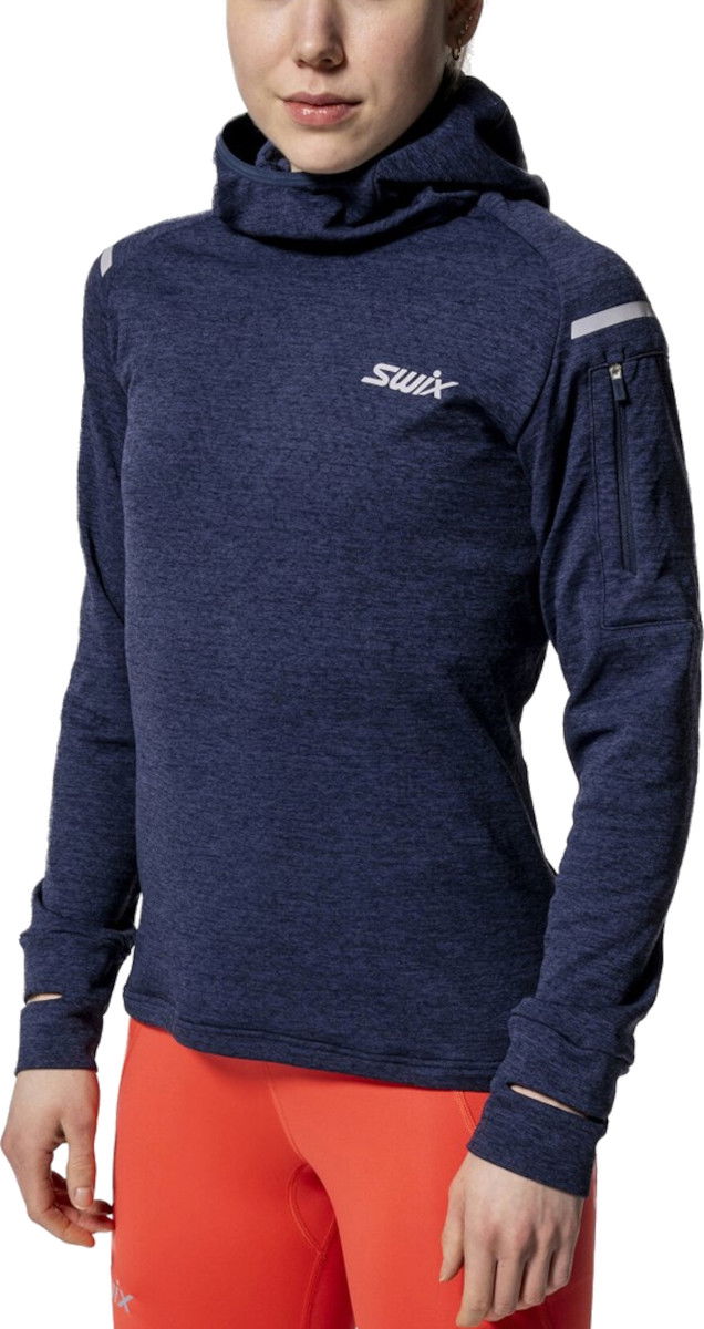 Pulover SWIX Swix Pace Hooded Sweatshirt Mornarica | 10059-23-75100