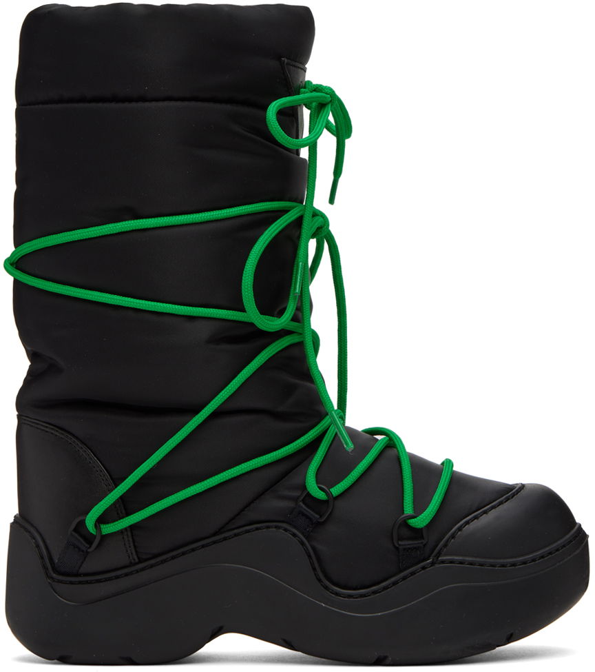 Superge in čevlji Bottega Veneta Puddle Bomber Boots "Black" Črna | 729891 VBSD7, 0