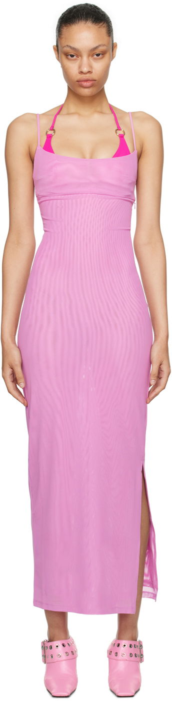 Obleke Miaou Miaou Thais Maxi Dress Roza | 5019PM3VLT