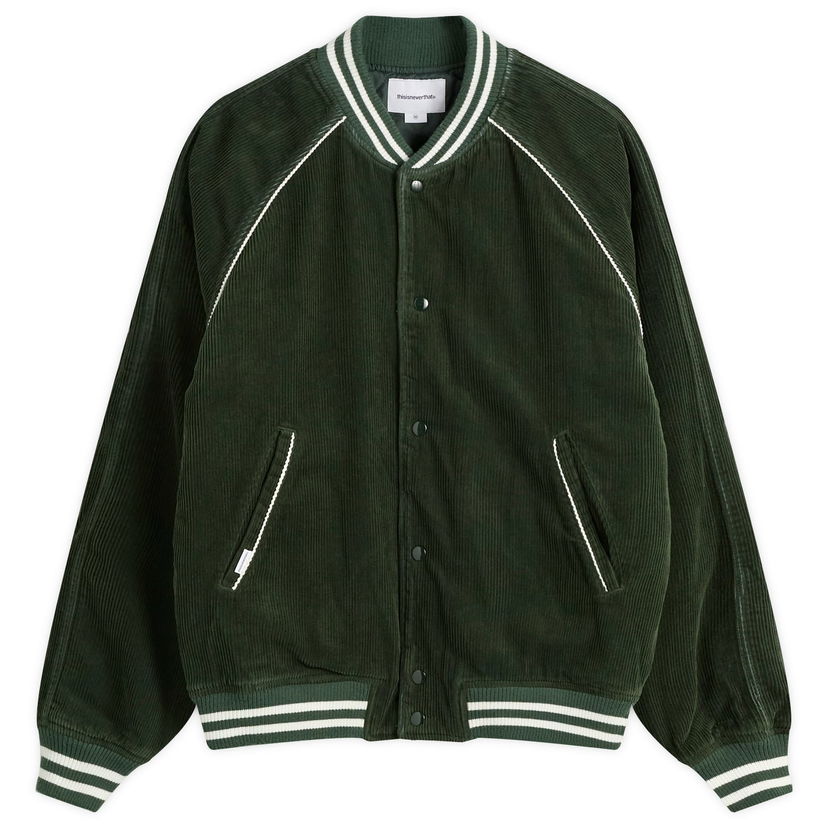 Jakna thisisneverthat Corduroy Varsity Jacket Zelena | TN253WOWHS06-GRN