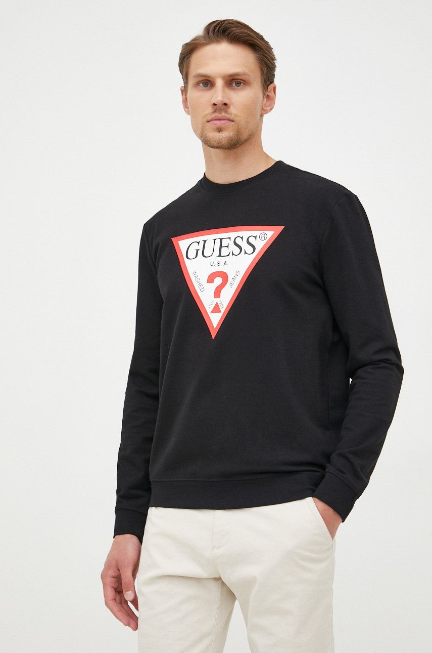 Pulover GUESS Audley Crewneck Črna | M2YQ37.K6ZS1, 0