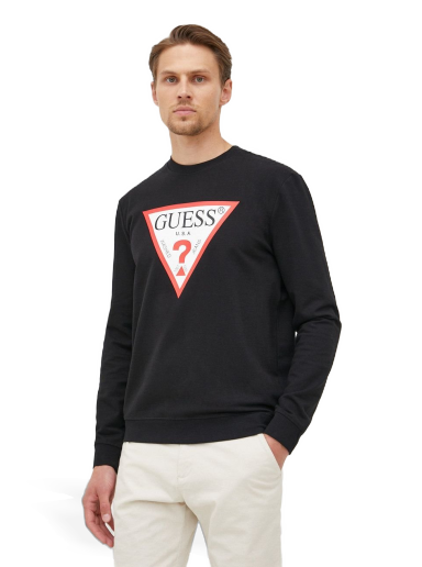 Pulover GUESS Audley Crewneck Črna | M2YQ37.K6ZS1
