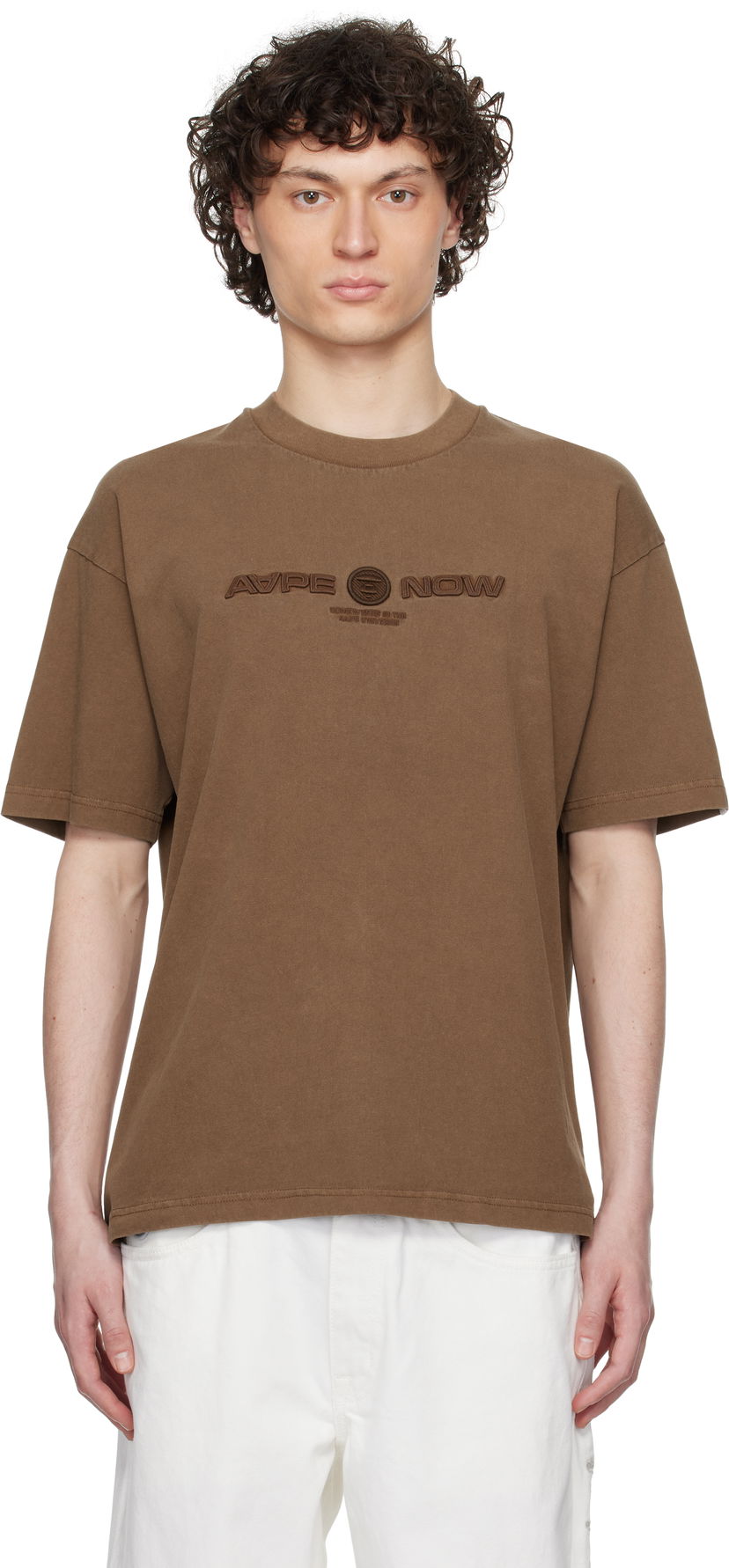 Majica AAPE by A Bathing Ape AAPE by A Bathing Ape 'AAPE Now' T-Shirt Rjava | AAPTEM1603XXNBWX