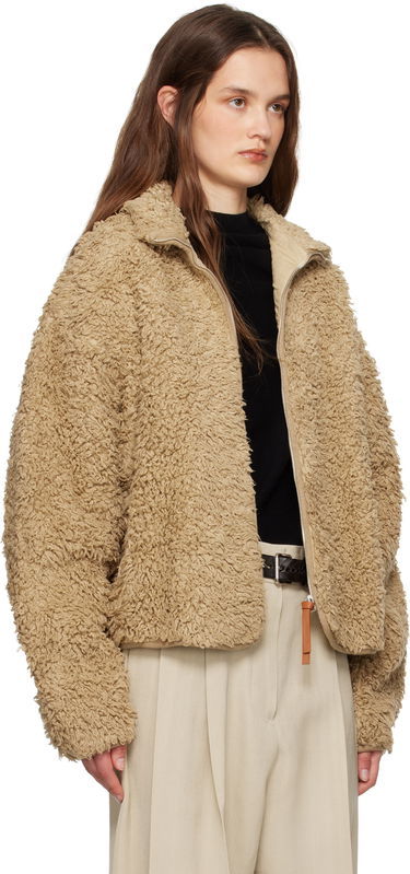 Bomber jakna Jil Sander Jil Sander Zip-Up Fleece Jacket Bela | J40BN0173_J20088, 4