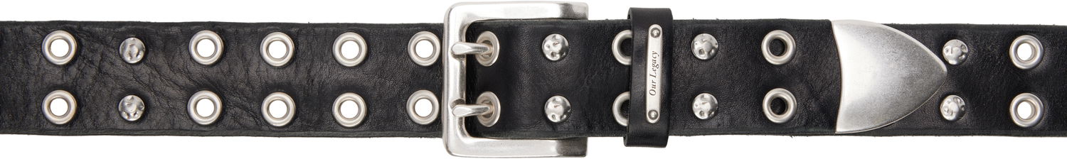Pasovi OUR LEGACY Our Legacy Studded Double Tongue Belt Črna | A2258DFL, 0