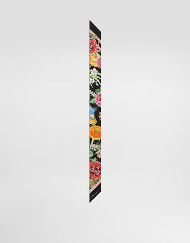 Šala Dolce & Gabbana Dolce & Gabbana Floral-Print Twill Headscarf Črna | FS215AGDCV8H45KU, 0