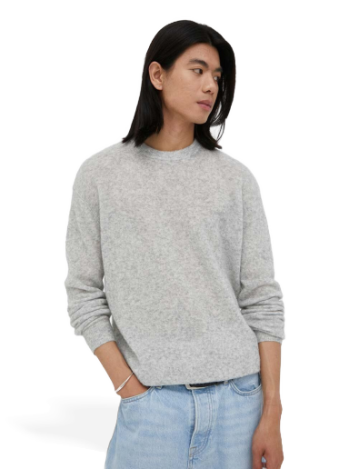 Pleteni pulover American Vintage Sweater Siva | MRAZ18A