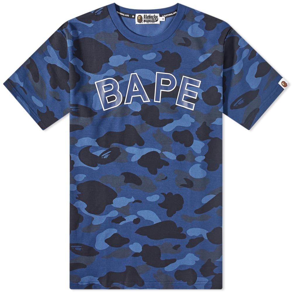 Majica BAPE A Bathing Ape Color Camo Tee Mornarica | 001CSI801003M-NVY, 0
