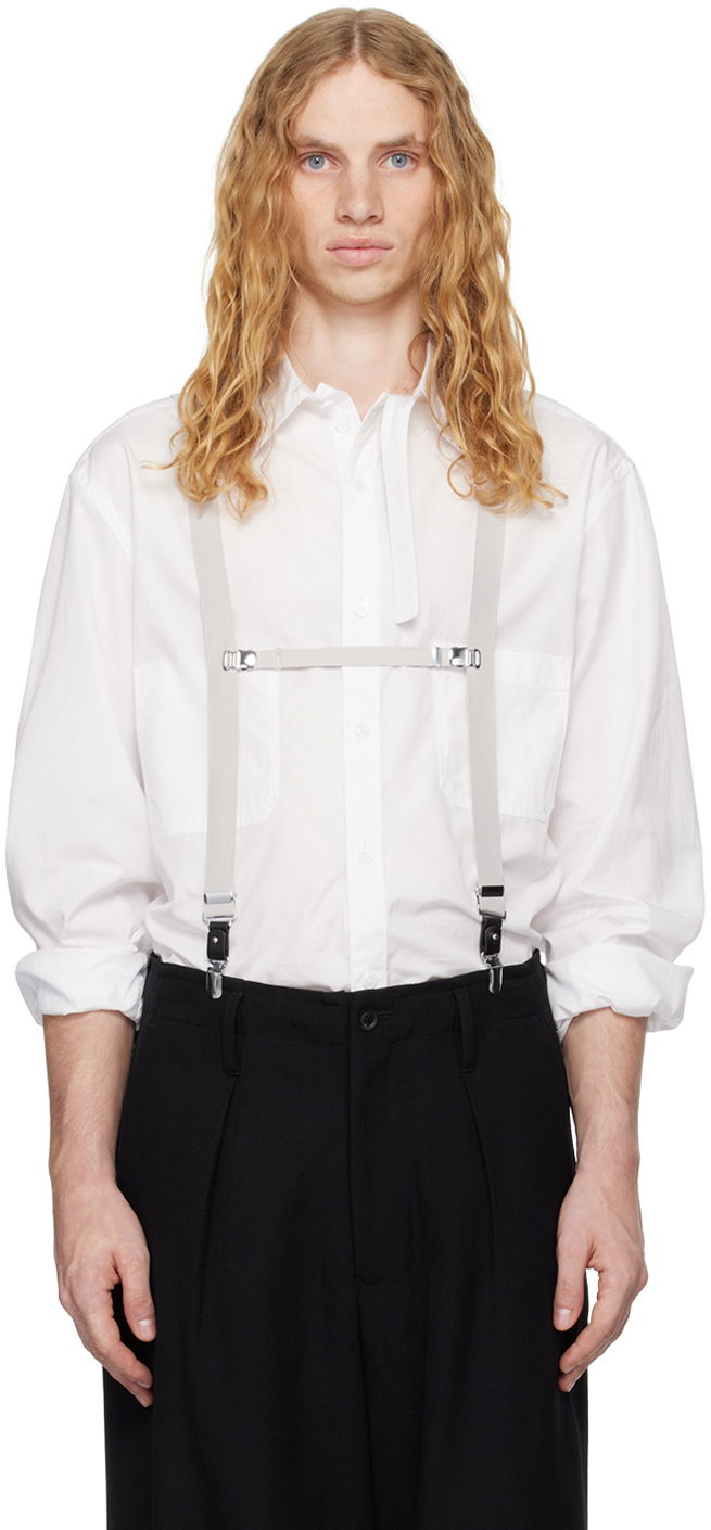 Pasovi Yohji Yamamoto Suspenders 2Way Bela | HO-Q01-971
