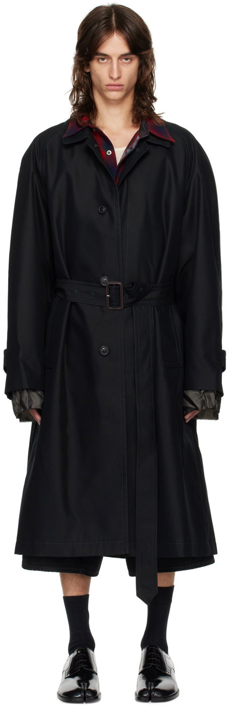 Trenčkot Maison Margiela Belted Trench Coat Črna | S50AH0132 S54694, 0