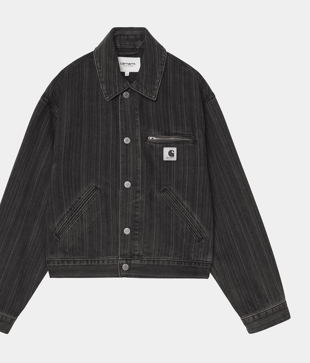 Jakna Carhartt WIP Rylan Stripe Jacket Črna | I035571_9, 0