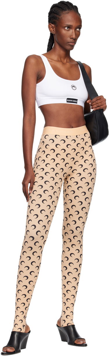 Pajkice Marine Serre Stirrup Leggings with Moon Print Rdeča | WPA111A CJER0001, 4