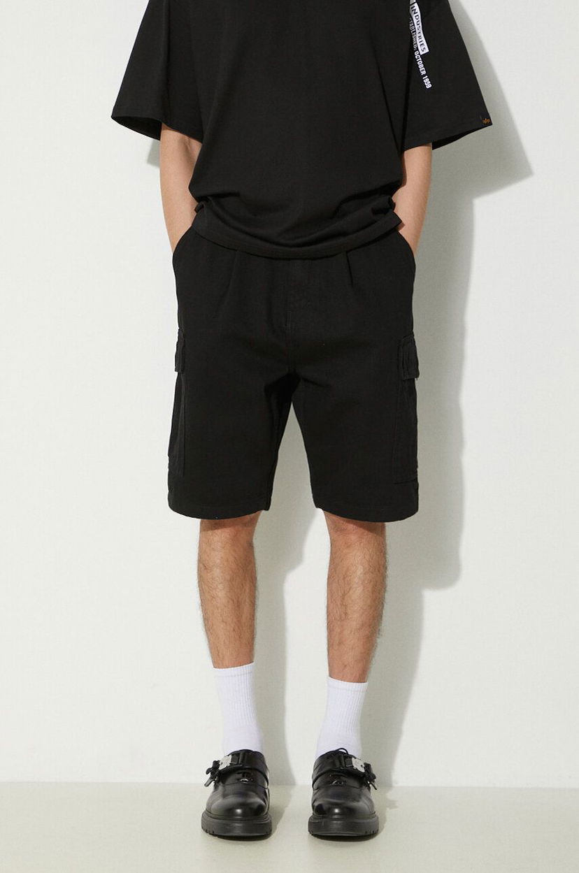 Cargo hlače Alpha Industries Cargo Shorts Črna | 146250.