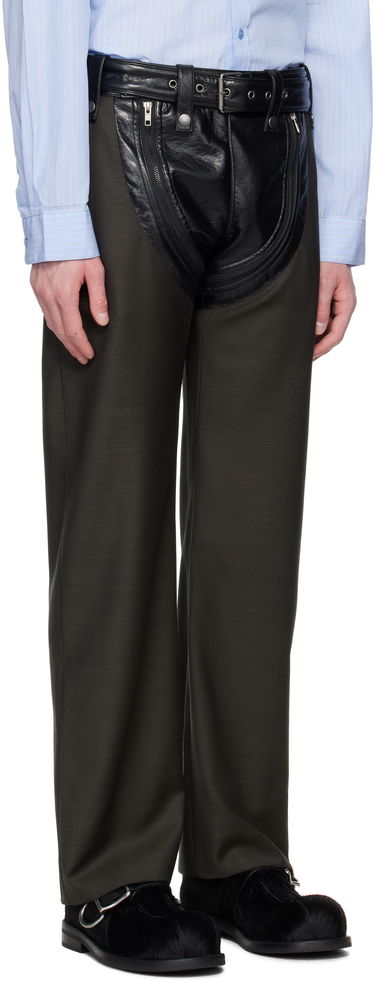 Cargo hlače Martine Rose Martine Rose Zip Chap Tailored Trousers Zelena | 360WT10414, 1