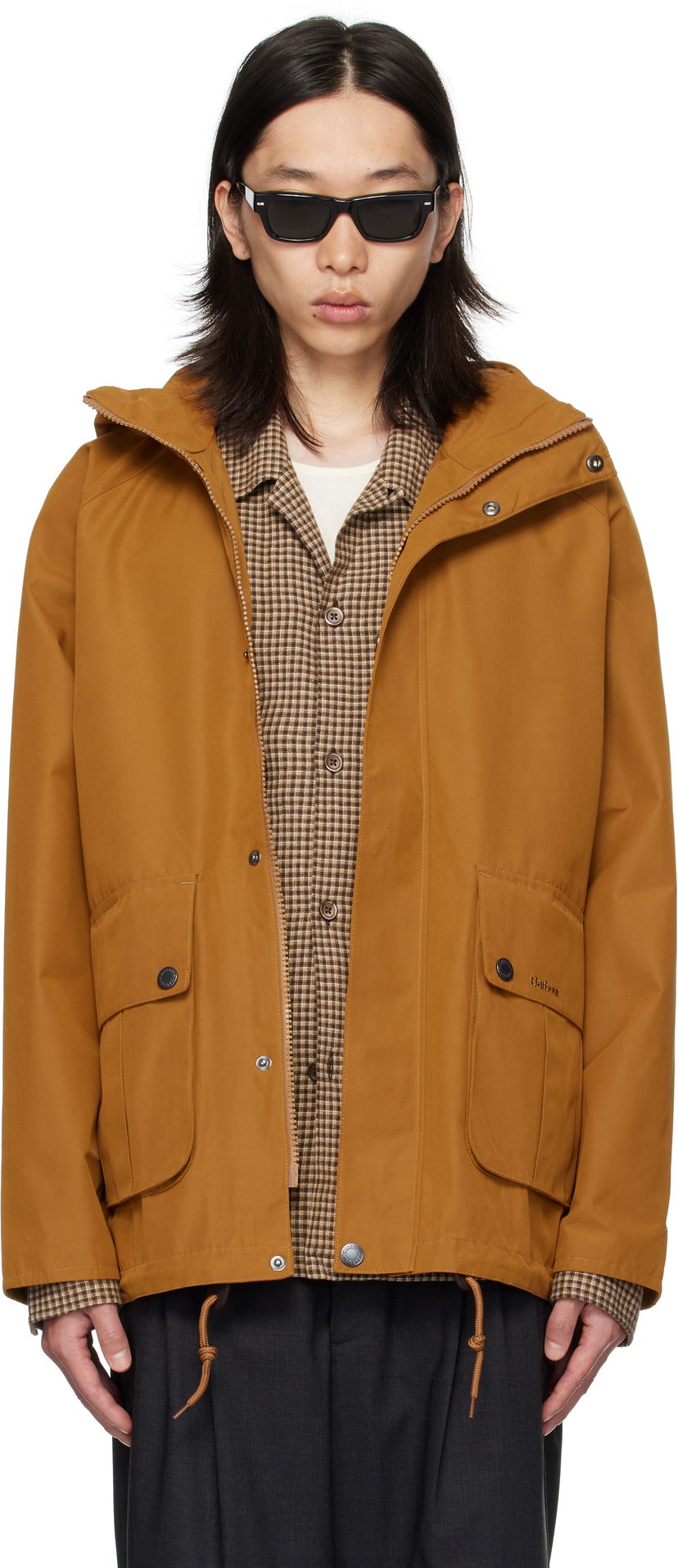 Jakna Barbour Barbour Re-Engineered Wading Spey Showerproof Jacket Rjava | MSP0153SN52