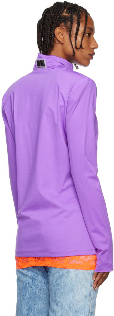Pleteni pulover VETEMENTS VTMNTS Turtleneck Long Sleeve Top Lila | VL14TO300I, 2