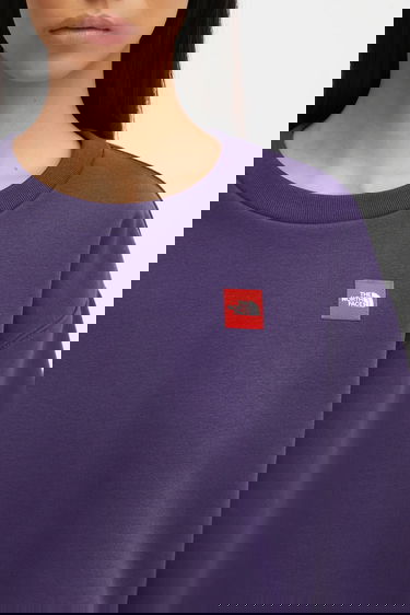 Pulover The North Face Plain Cropped Crewneck Sweatshirt Redbox Lila | NF0A8EFY1JI1, 3