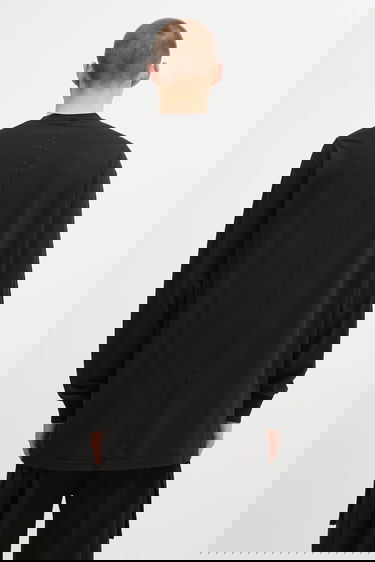 Majica Rick Owens Rick Owens DRKSHDW Jumbo Long Sleeve T-Shirt with Print Črna | DU02E7261.RNEP1, 2