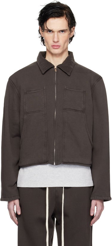 Pulover LES TIEN Utility Cropped Jacket Siva | CF-1097, 0