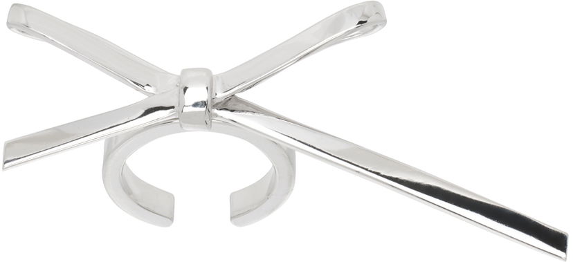 Prstan We11done Bow Nail Ring Kovinski | WD-AJ0-24-504-U-SV
