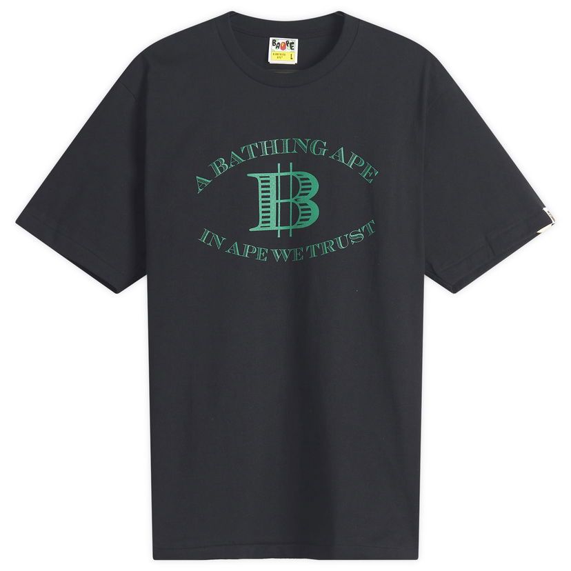 Majica BAPE A Bathing Ape Money B Logo T-Shirt, Size Large Črna | 001TEL301058M-BLK