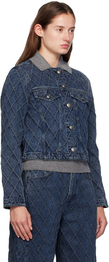 Jakna rag & bone Quilted Denim Jacket Modra | WDD24F1438Q2KA, 1