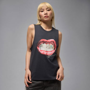 Majica brez rokavov Jordan Flight Sleeveless Lips Graphic Tee Črna | HV0223-045, 1
