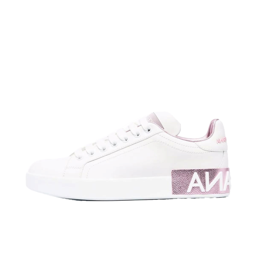 Superge in čevlji Dolce & Gabbana Portofino White Metallic Pink W Bela | CK1544AX61587587