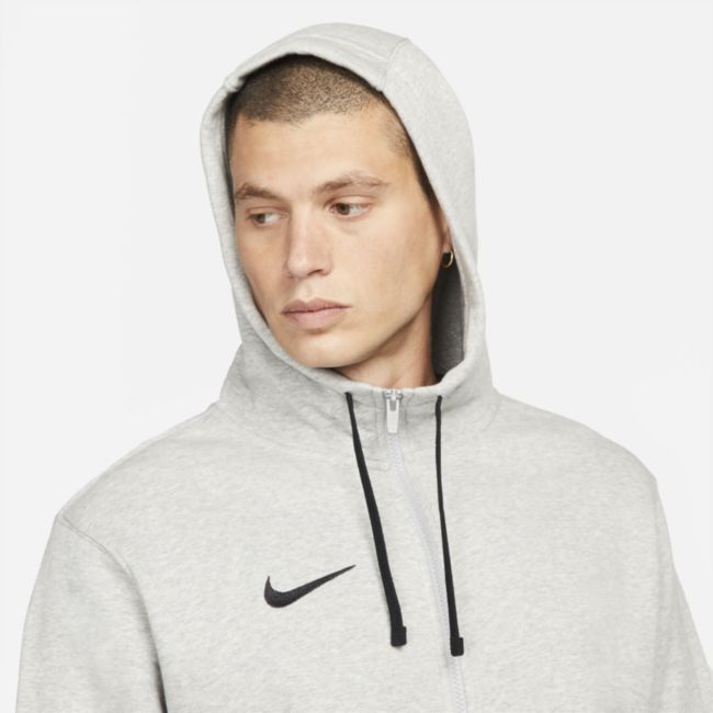 Pulover Nike Park Fleece Full-Zip Football Hoodie Siva | CW6887-063, 0