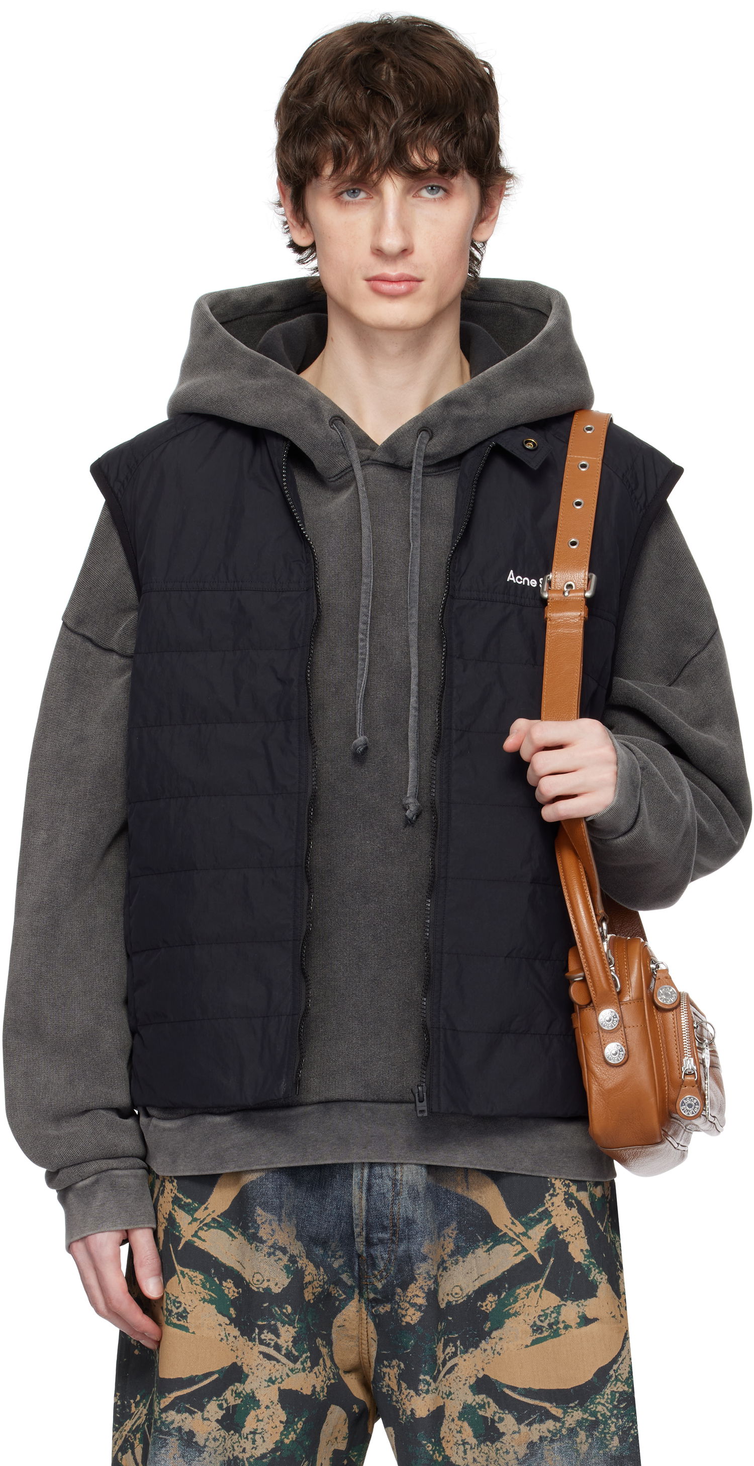 Telovnik Acne Studios Acne Studios Quilted Down Vest Črna | B90804-, 0